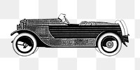 Classic car png vintage illustration, transparent background. Remixed by rawpixel. 