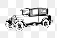 Classic car png chromolithograph art, transparent background. Remixed by rawpixel. 