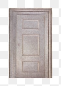 PNG Door, vintage interior illustration by Vilhelm Hammersh&oslash;i, transparent background. Remixed by rawpixel.