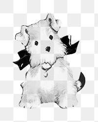 Dog png West Highland White Terrier, transparent background. Remixed by rawpixel.