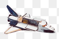 Vintage spaceship png illustration, transparent background. Remixed by rawpixel.