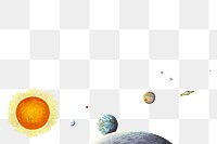 Solar system png illustration, transparent background. Remixed by rawpixel.