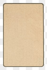 Beige paper png illustration, transparent background. Remixed by rawpixel.