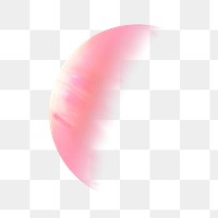 Gradient pink sphere png illustration, transparent background. Remixed by rawpixel.