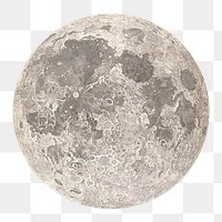 The moon png illustration, transparent background. Remixed by rawpixel.