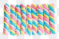 Twisted marshmallow string png, transparent background