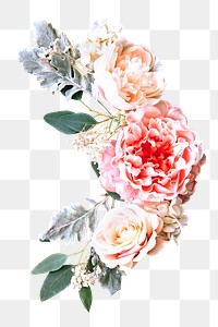PNG rose flower, collage element, transparent background