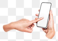 PNG Mobile phone screen  product showcase transparent background