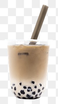 PNG boba tea, collage element, transparent background