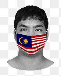 Malaysian man png, Covid-19 image on transparent background