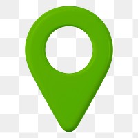 PNG 3D location pin, element illustration, transparent background