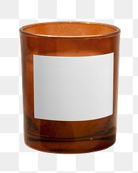 PNG Candle blank label transparent background