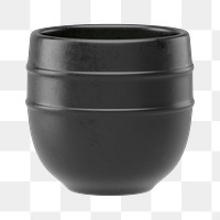 PNG 3D matcha tea bowl, element illustration, transparent background