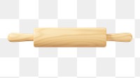 PNG 3D rolling pin, element illustration, transparent background