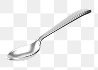 PNG 3D spoon cutlery, element illustration, transparent background