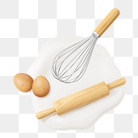 PNG 3D baking tool, element illustration, transparent background