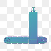 PNG 3D baggage scanner, element illustration, transparent background