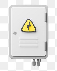 PNG 3D breaker box, element illustration, transparent background