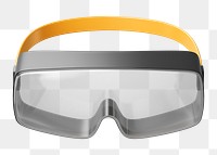PNG 3D safety goggles, element illustration, transparent background
