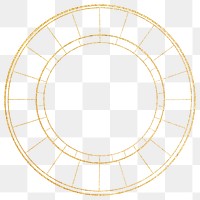 Png constellation circle gold line art, transparent background