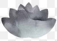 Png lotus watercolor drawing, transparent background