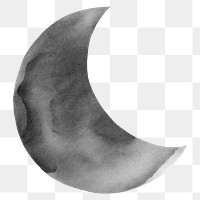 Png moon black and white illustration, transparent background