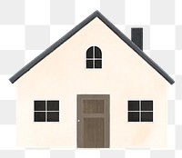 Simple house png, home illustration, transparent background