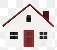 Simple house png, home illustration, transparent background