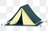 PNG 3D camping tent, element illustration, transparent background