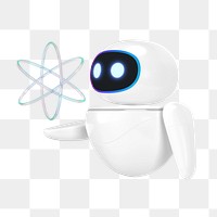 PNG 3D ai robot, element illustration, transparent background