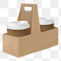 Coffee togo png, aesthetic illustration, transparent background