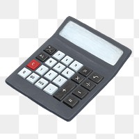 Calculator png, aesthetic illustration, transparent background