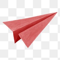 Paper plane png, aesthetic illustration, transparent background