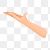 Hand presenting png, aesthetic illustration, transparent background