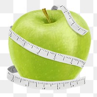 Weight loss png, aesthetic illustration, transparent background