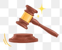 Law justice png, aesthetic illustration, transparent background