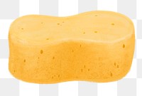 Sponge png, cleaning supply illustration, transparent background