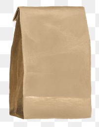 Paper bag png, aesthetic illustration, transparent background