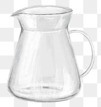 Coffee jar png, aesthetic illustration, transparent background