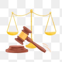 Law justice png, aesthetic illustration, transparent background