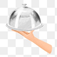 Food service png, aesthetic illustration, transparent background