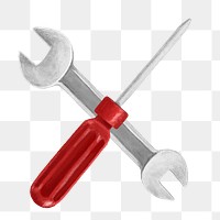 Fixing tool png, aesthetic illustration, transparent background