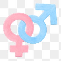 Gender rights png, aesthetic illustration, transparent background