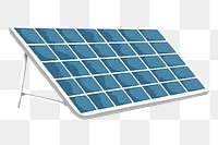 Solar panel png environment illustration, transparent background