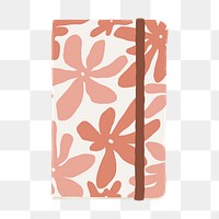 Floral journal, feminine stationery illustration