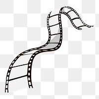 Film strip png, transparent background