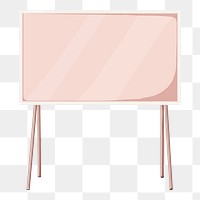 Pink television png technology illustration, transparent background