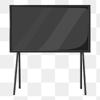 Black television png technology illustration, transparent background