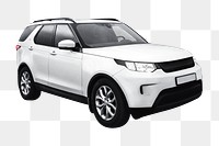 White car png SUV, transparent background