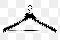 Hanger png line art, transparent background